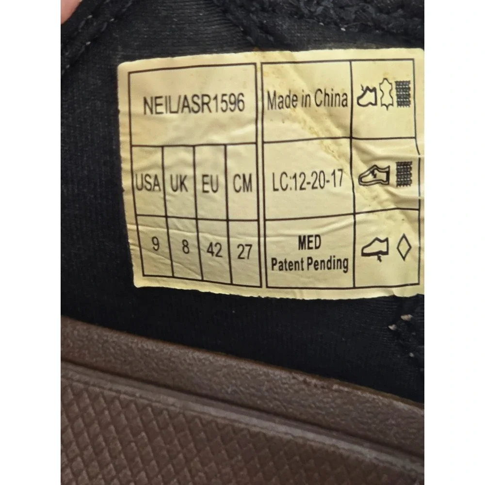Vionic Neil Mens Size 9 Leather Orthotic Active Sandals Brown ASR1596 Strappy